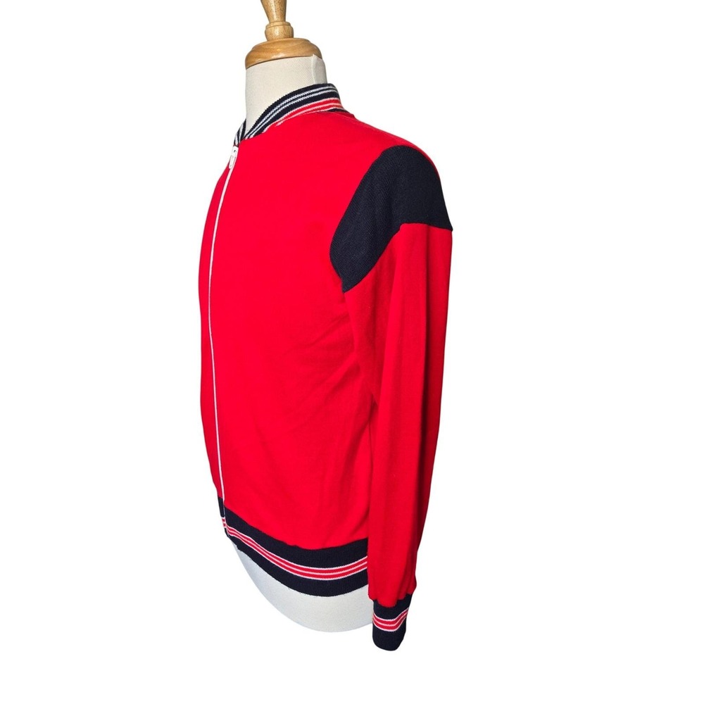 Vintage Wimbledon Official Licensed Tennis Track Jacket Made in Korea M Preppy - Picture 4 of 6